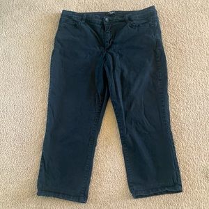 Nine West black ankle pants size 14